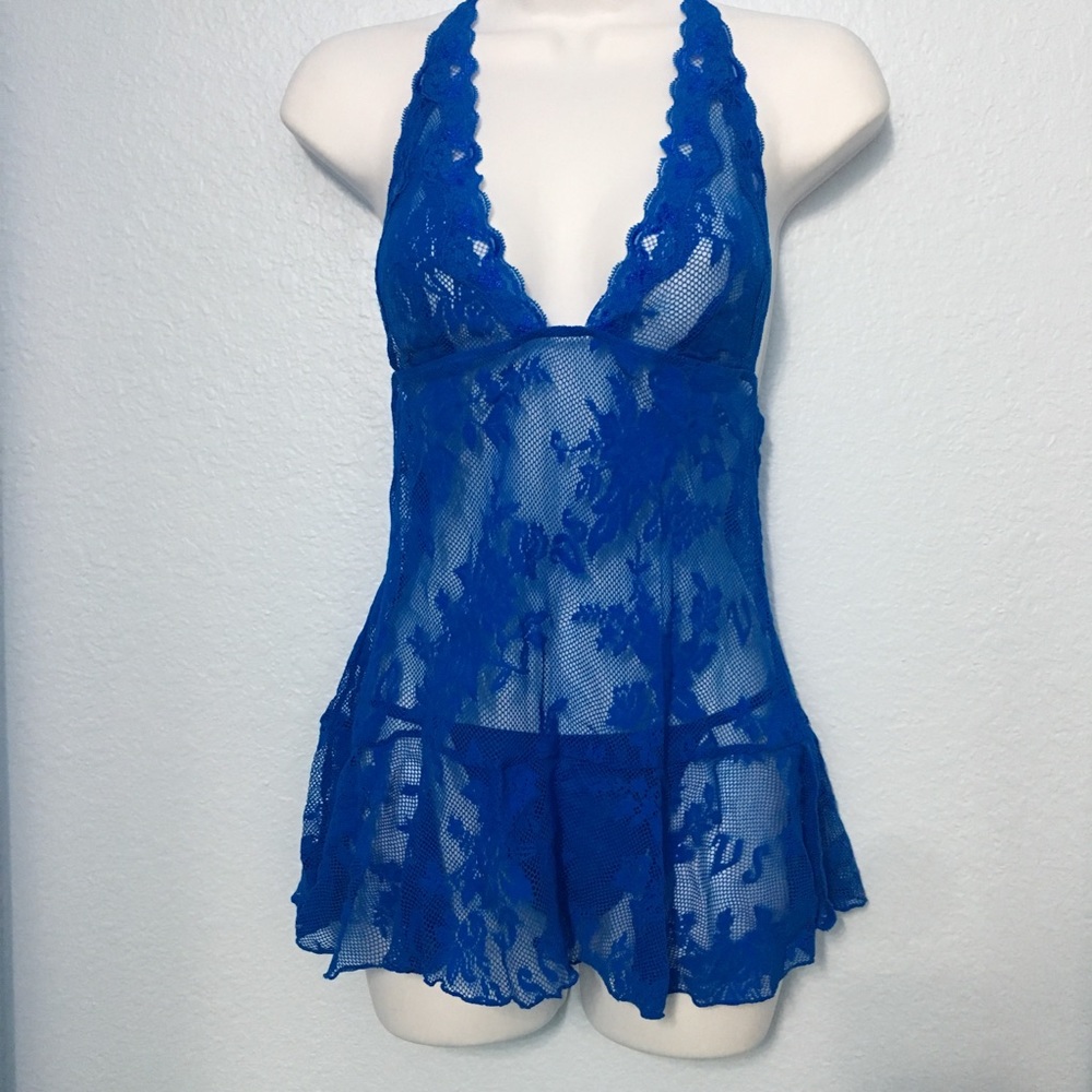 Victoria’s Secret Blue Lace Babydoll